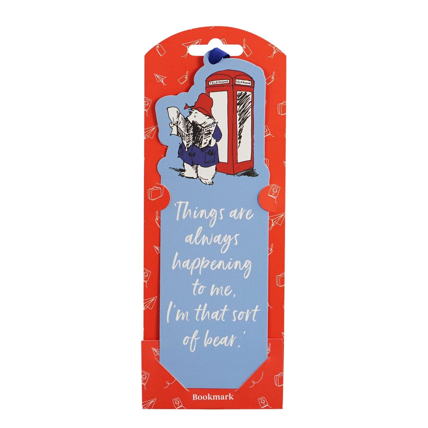 Marque-page papier découpé Paddington - Phone Box