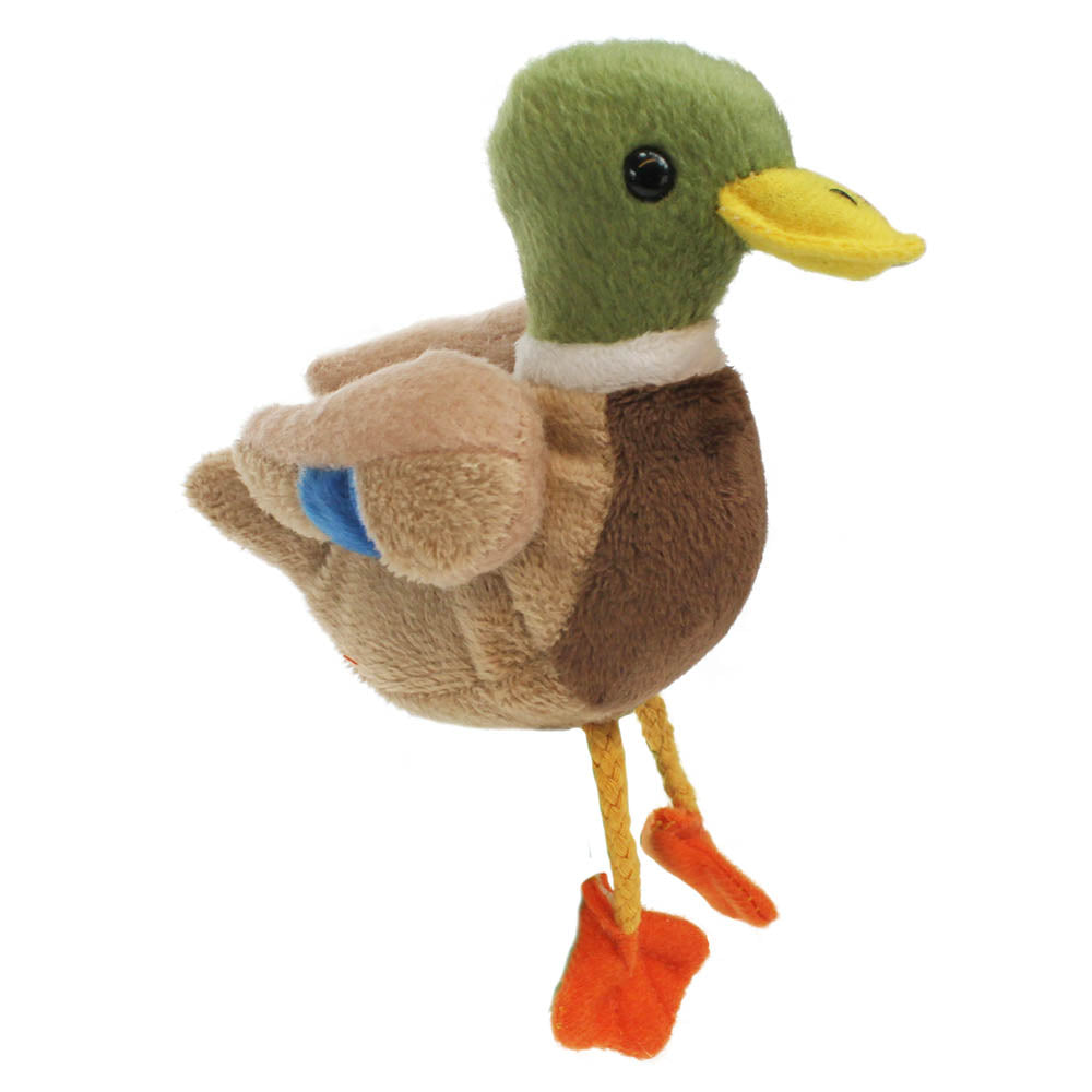 Peluche Canard colvert – Marionnette à doigts