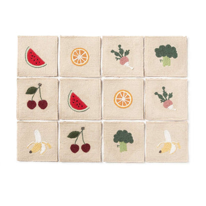 Fruits & Veggies – Jeu de mémoire en tissu
