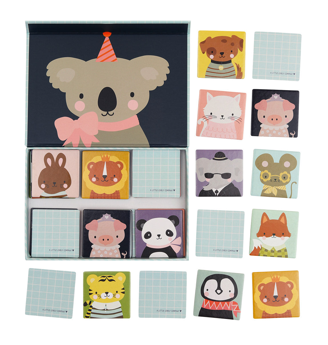Jeu de mémoire - Amis des animaux – vue 6 – A Little Lovely Company