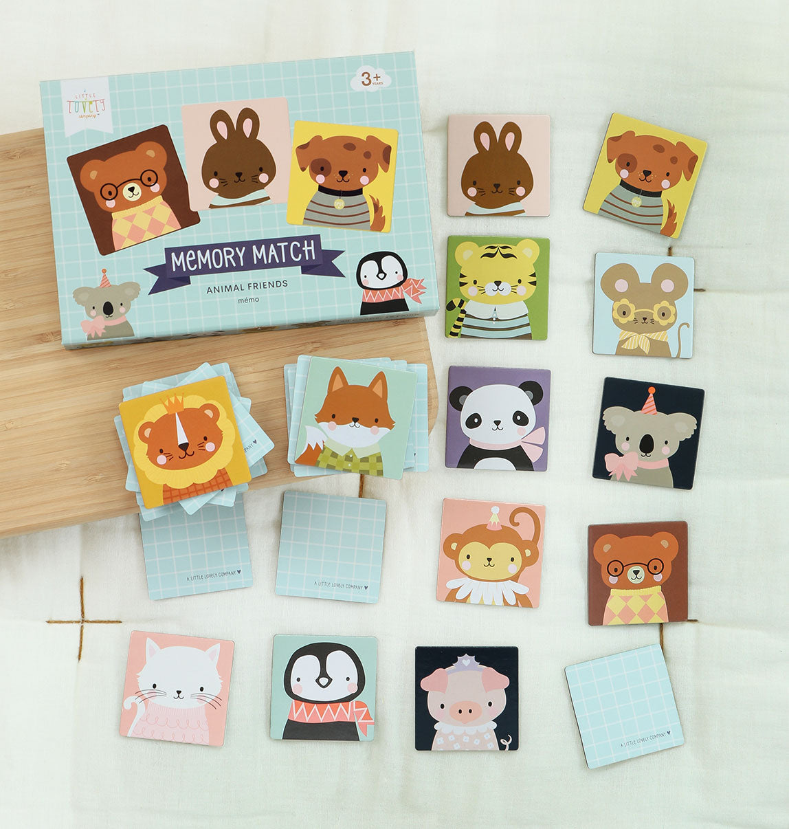 Jeu de mémoire - Amis des animaux – vue 5 – A Little Lovely Company