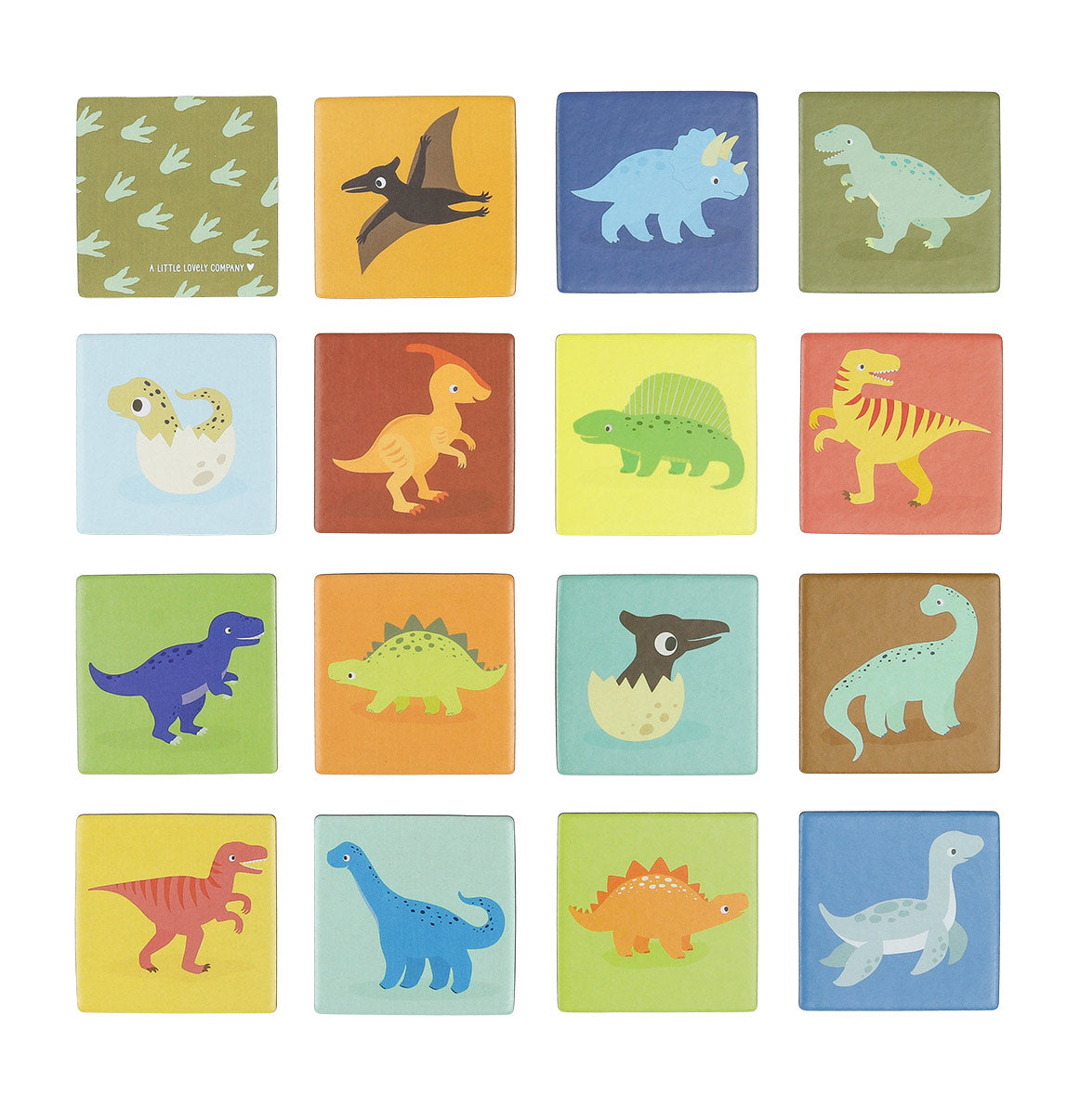 Jeu de mémoire - Petits dinosaures – vue 4 – A Little Lovely Company