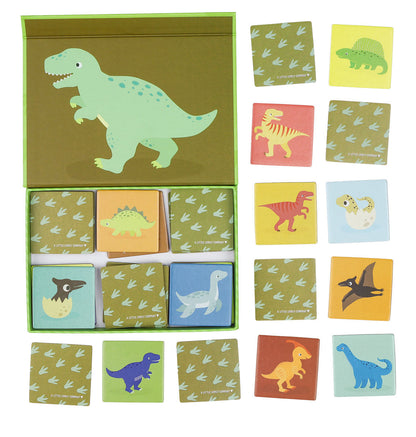 Jeu de mémoire - Petits dinosaures – vue 3 – A Little Lovely Company