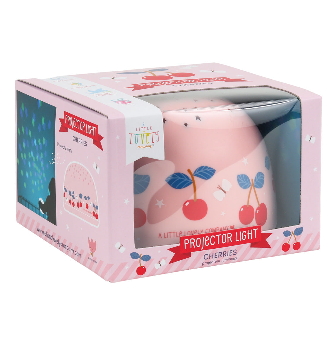 Veilleuse projecteur - Cerises – vue 5 – A Little Lovely Company