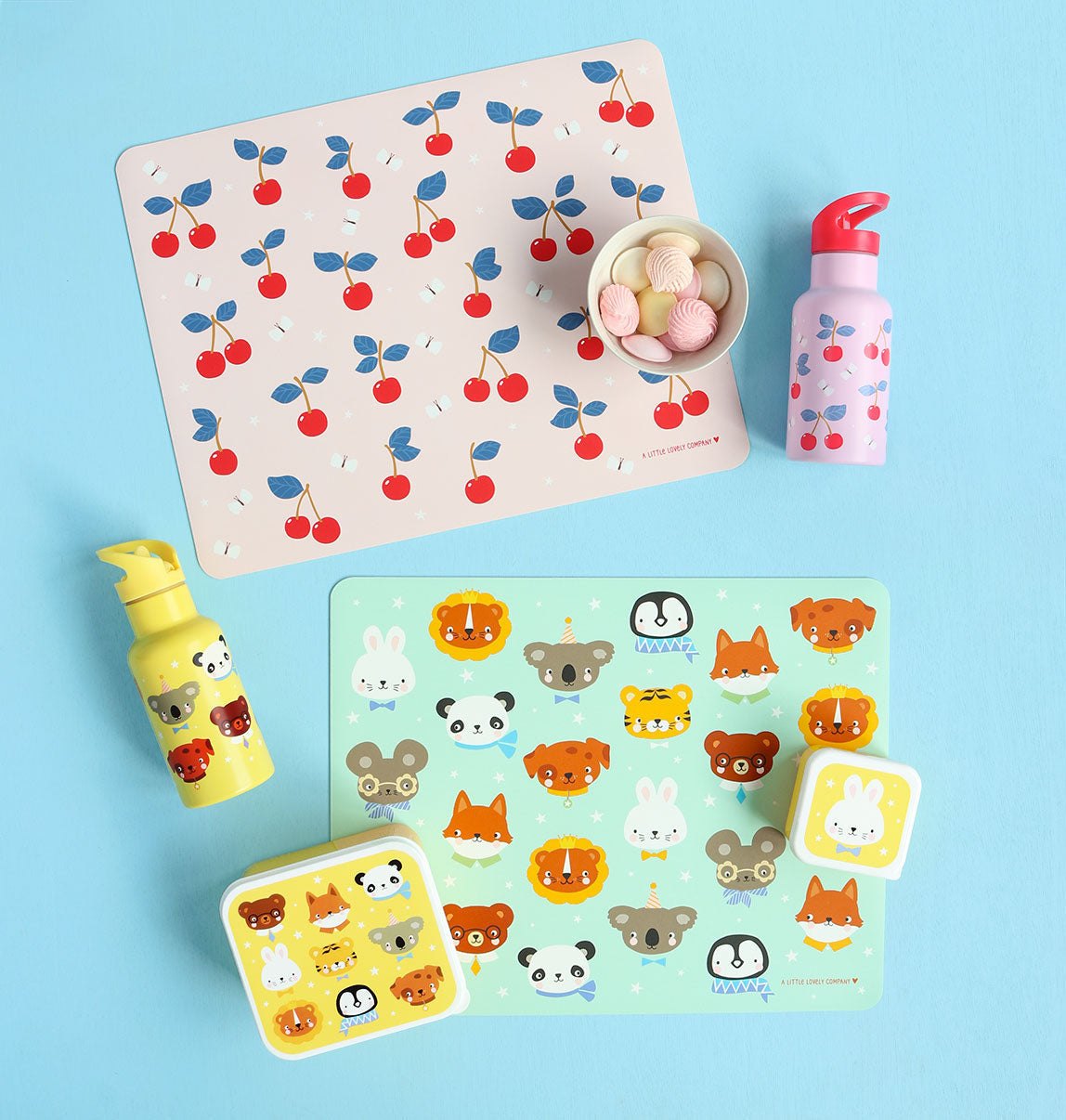 Set de table enfant - Amis des animaux – vue 3 – A Little Lovely Company
