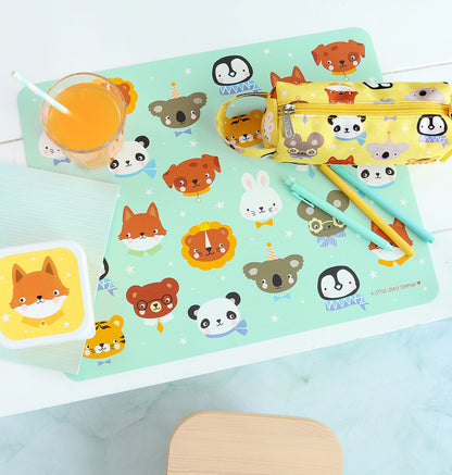 Set de table enfant - Amis des animaux – vue 4 – A Little Lovely Company