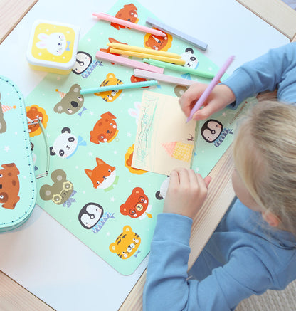 Set de table enfant - Amis des animaux – vue 5 – A Little Lovely Company