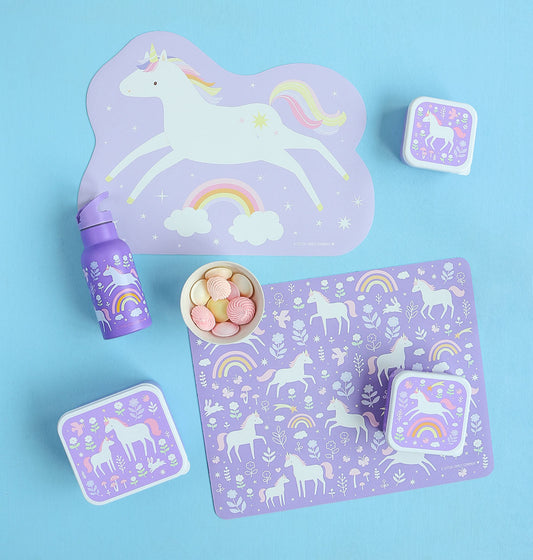 Set de table enfant - Licorne bondissante – vue 2 – A Little Lovely Company