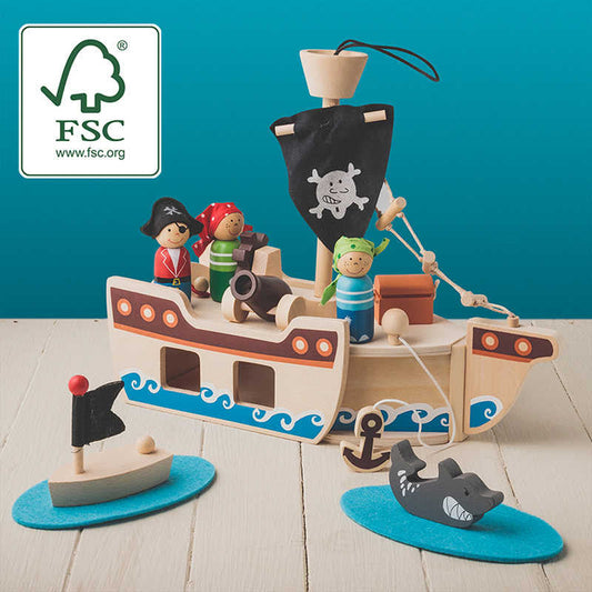 Pirate boat playset