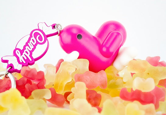 Fuchsia Candy Duck Keychain