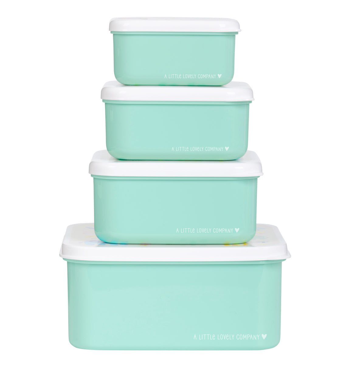 Lot de 4 boîtes repas et goûter - Jungle – vue 4 – A Little Lovely Company