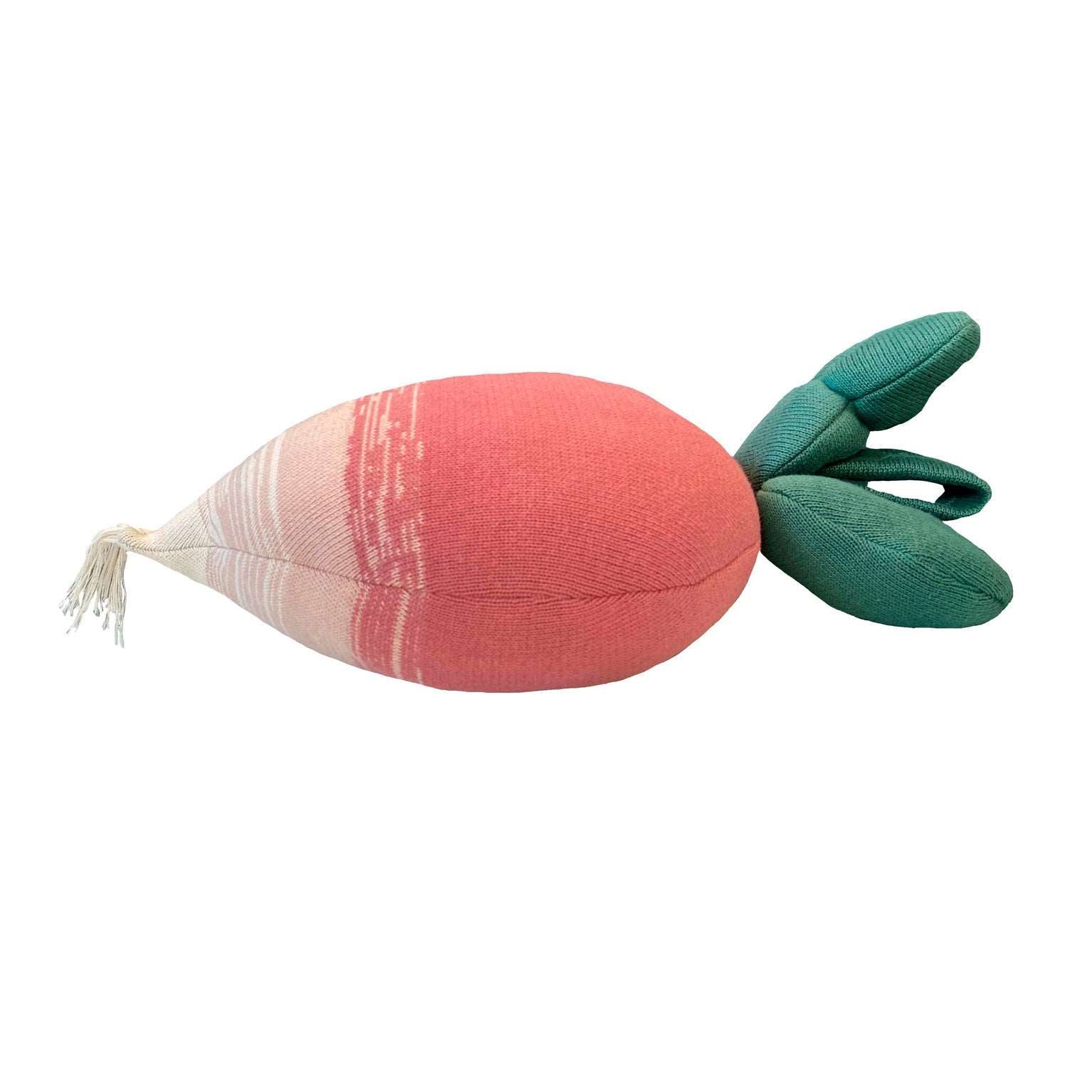 Coussin tricoté Ramona le Radis – vue produit 3