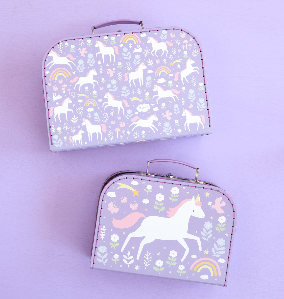 Set de valises enfant - Unicorn Dreams – vue 3 – A Little Lovely Company