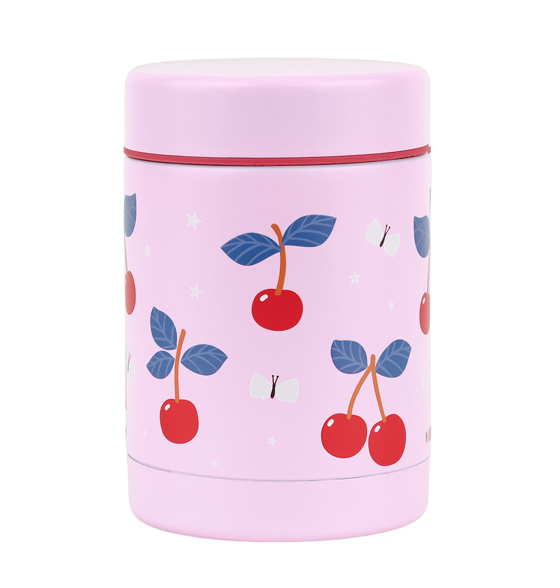 Pot alimentaire isotherme en inox - Cerises – A Little Lovely Company