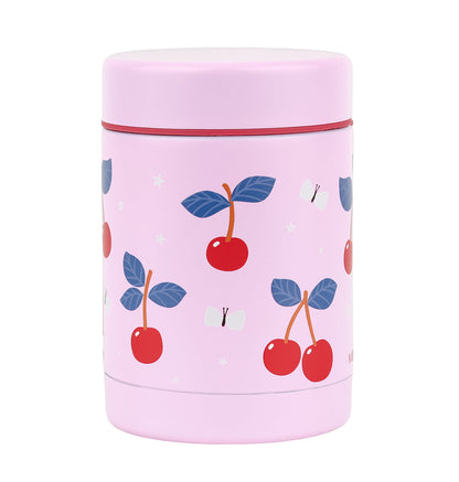 Pot alimentaire isotherme en inox - Cerises – A Little Lovely Company