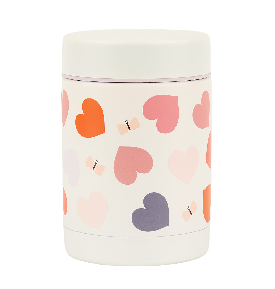 Pot alimentaire isotherme en inox - Cœurs – A Little Lovely Company