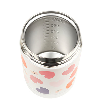 Pot alimentaire isotherme en inox - Cœurs – vue 4 – A Little Lovely Company