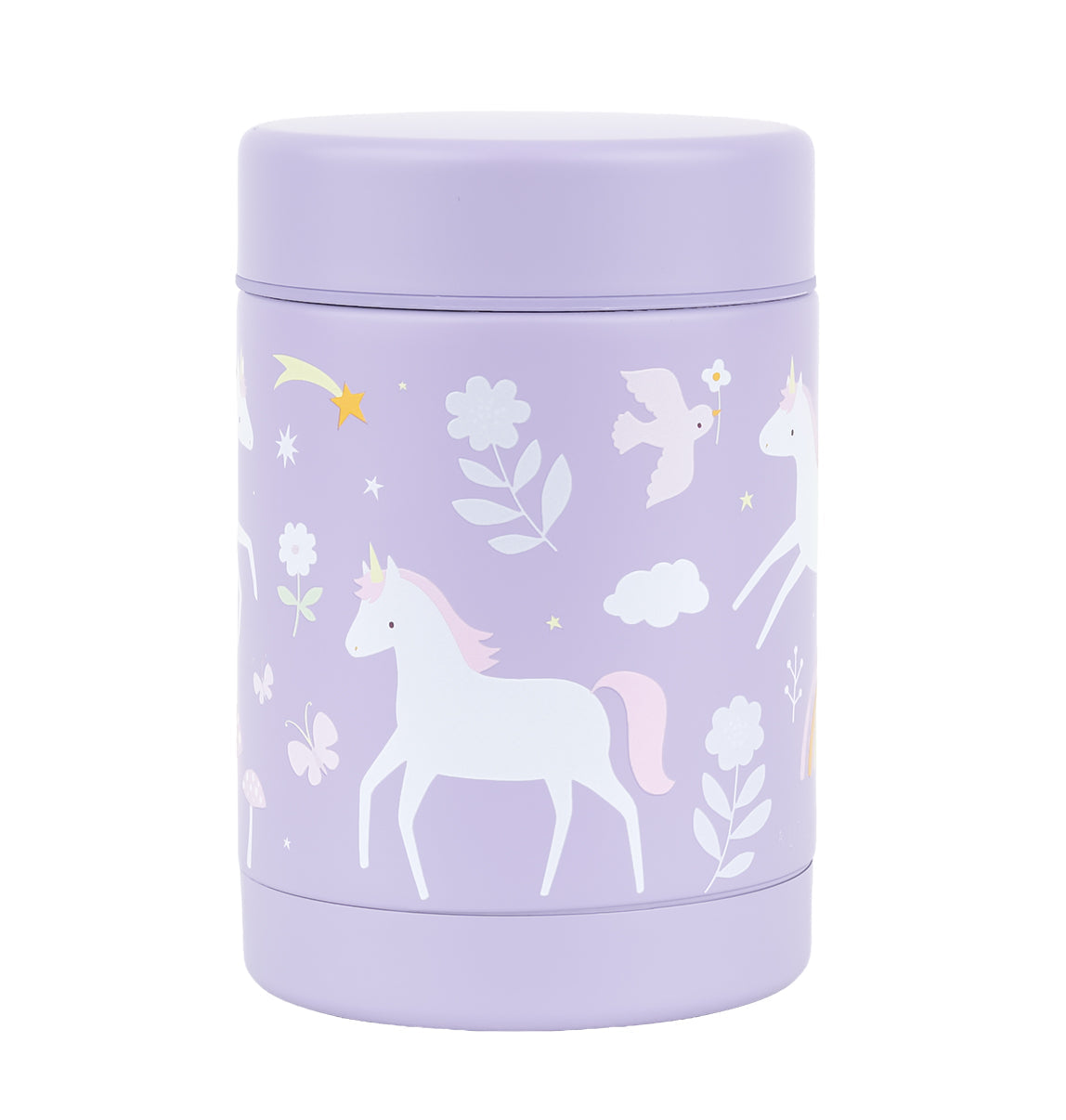 Pot alimentaire isotherme en inox - Unicorn Dreams – vue 3 – A Little Lovely Company