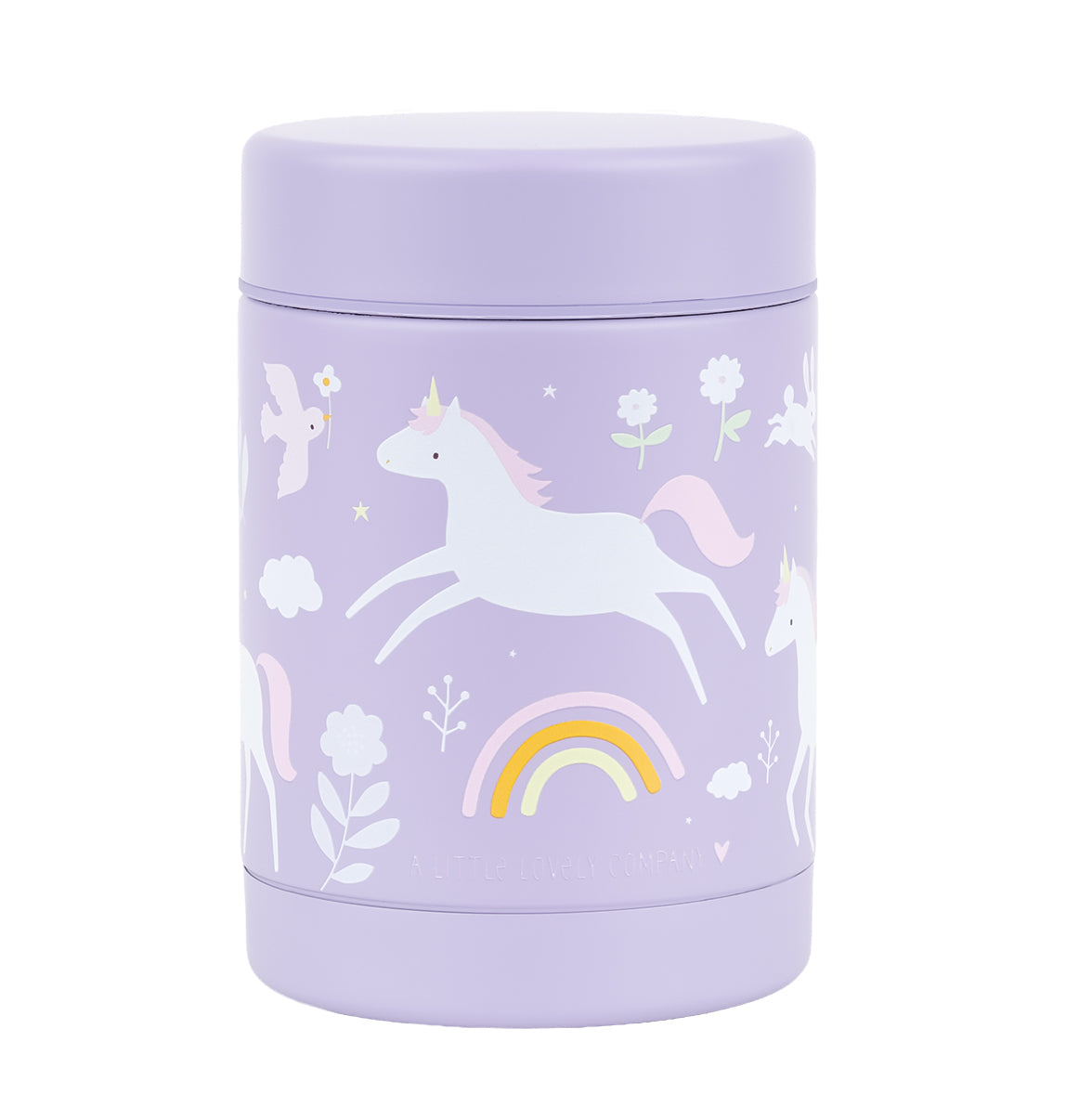 Pot alimentaire isotherme en inox - Unicorn Dreams – vue 4 – A Little Lovely Company