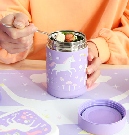 Pot alimentaire isotherme en inox - Unicorn Dreams – vue 6 – A Little Lovely Company