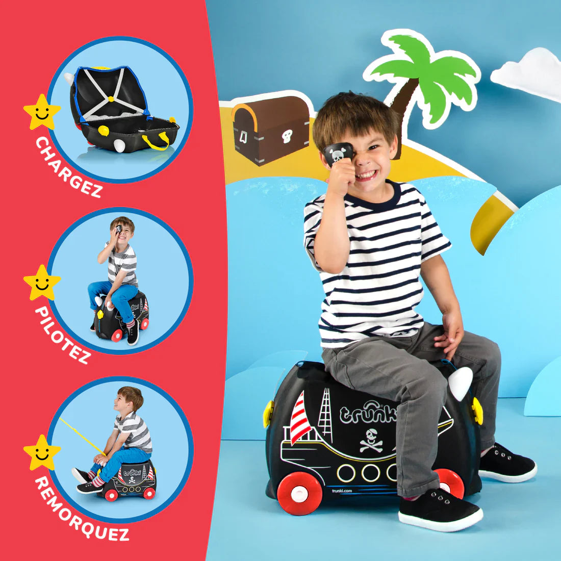 Trunki Ride On - Pedro le Bateau Pirate