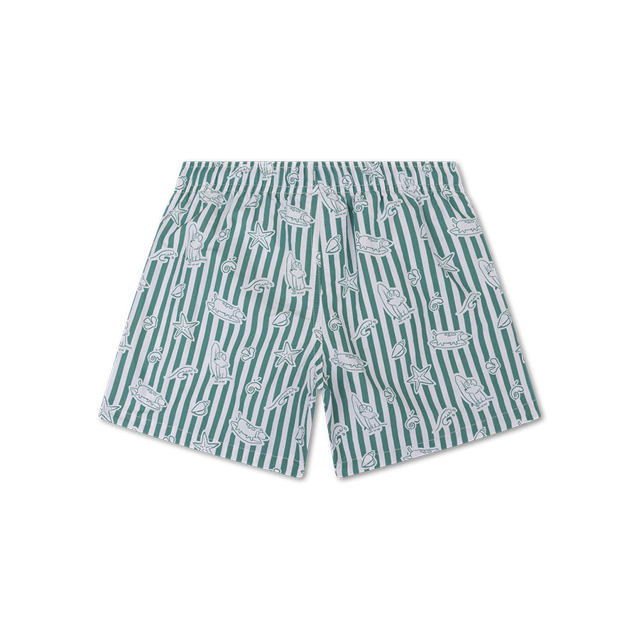 Swim Shorts - Green - Surf Dogs