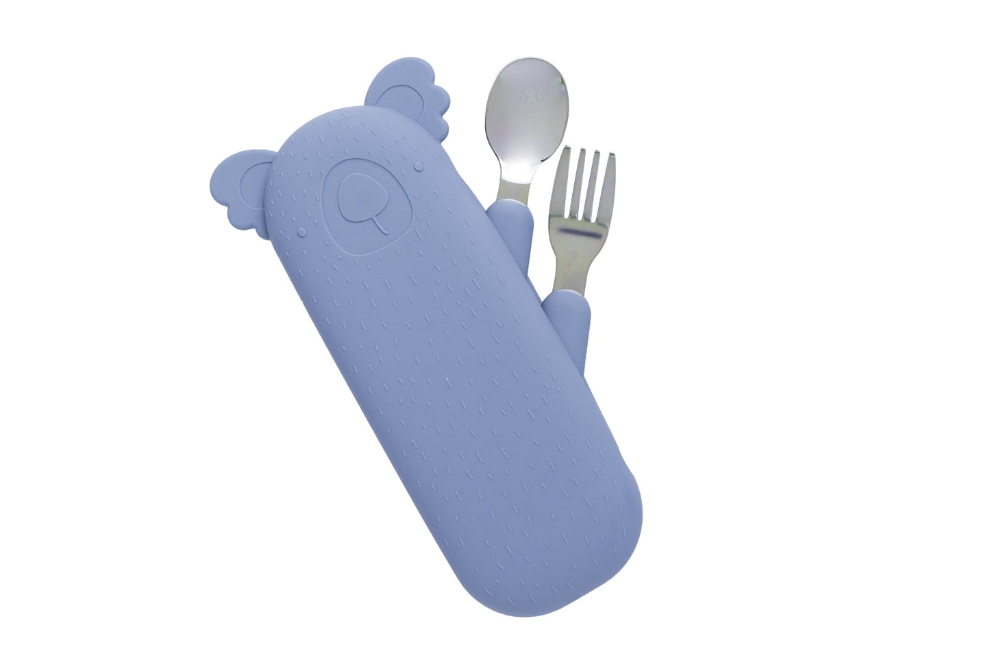 Zoe the Koala Besteckset mit Silikonhülle Fog Blue