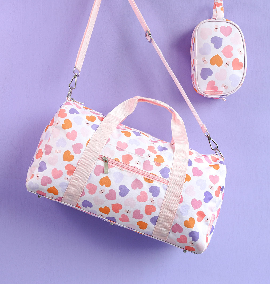 Sac de voyage enfant - Cœurs – vue 3 – A Little Lovely Company