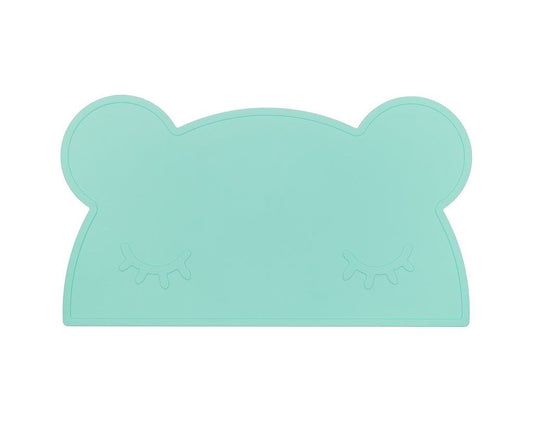 Set de Table en Silicone Ours Minty Green We Might Be Tiny - OFCK.fr