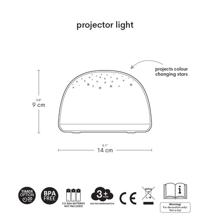Veilleuse projecteur - Dinosaures – vue 7 – A Little Lovely Company