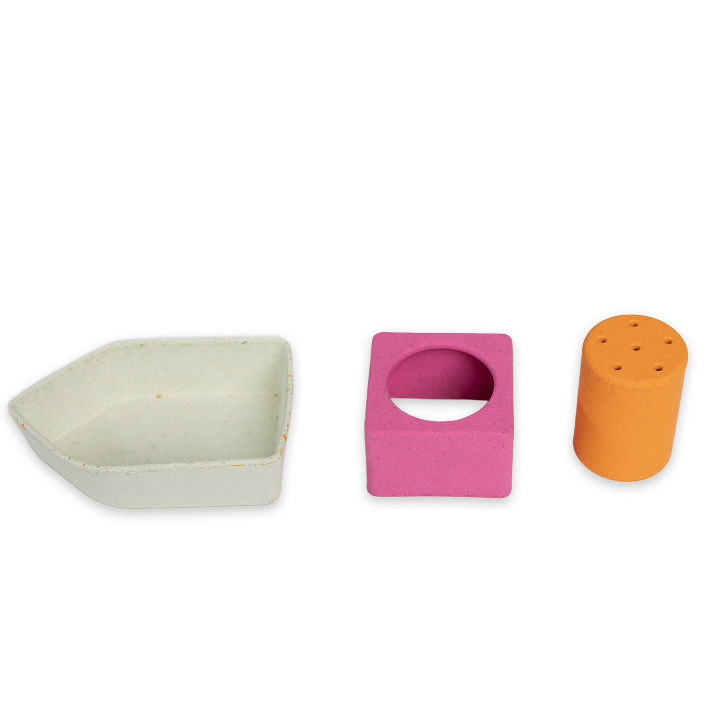 Bateau de bain en caoutchouc recyclé orange – vue produit 2