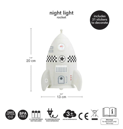 Veilleuse Fusée – vue 6 – A Little Lovely Company