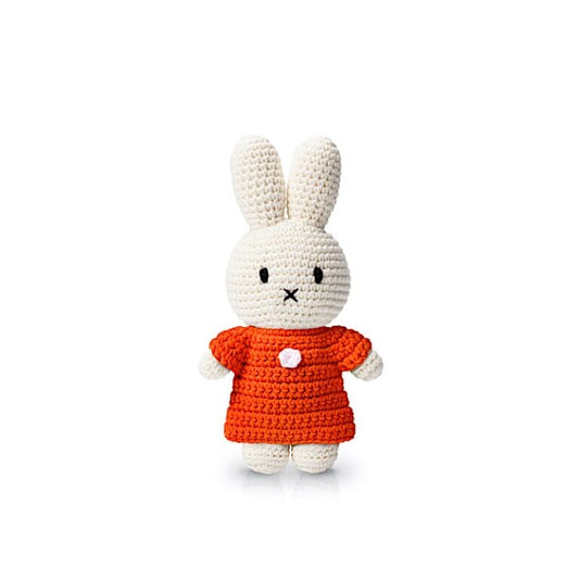 Peluche en Crochet Lapin Miffy - Robe Classique - Orange