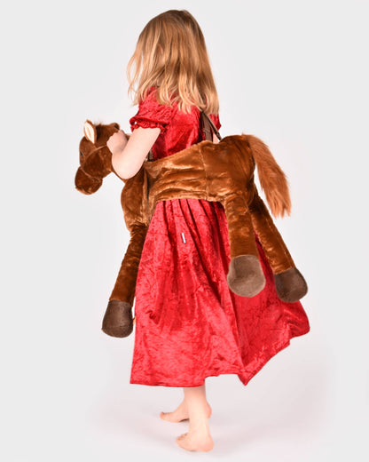 Ride-on horse costume one size 80 x 80 cm