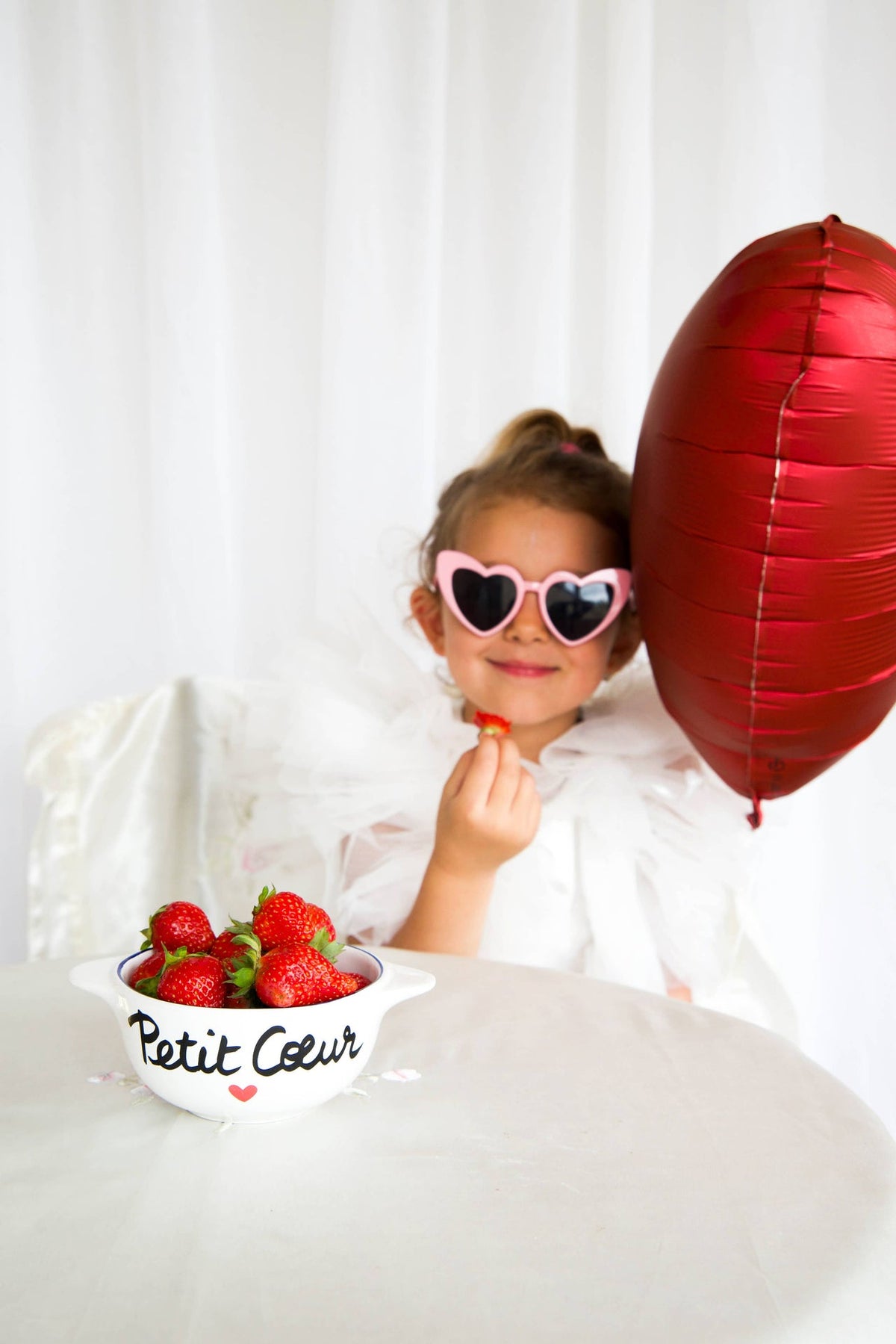 Bol breton « Petit Cœur » – Pied de Poule, vue produit 3
