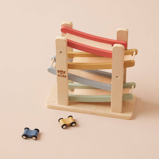 Jeu Jouet de Rampe de Voiture pour Enfants en Bois Just Bee Kids