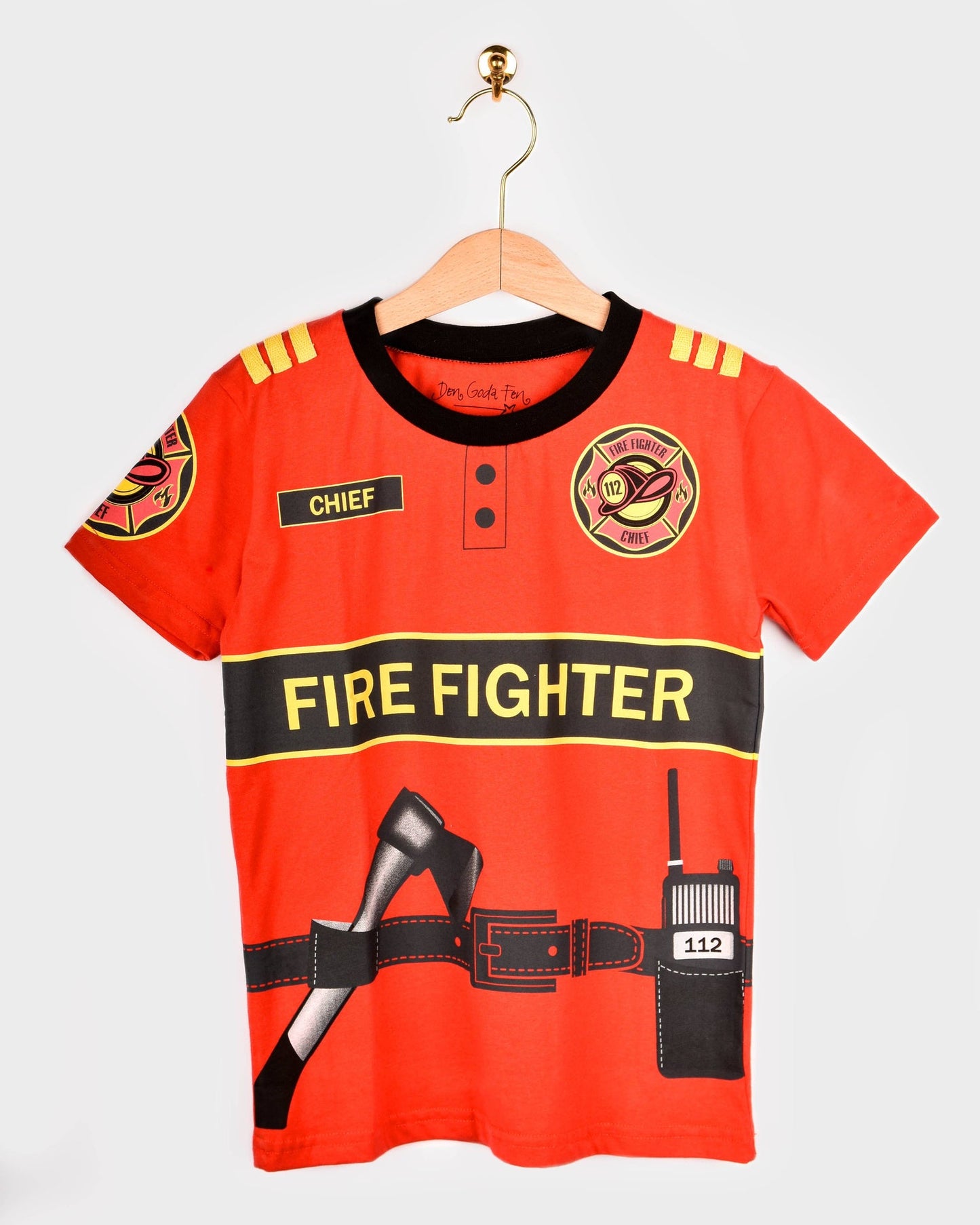 T-Shirt Fire-Fighter aus Bio-Baumwolle 98-104 cm
