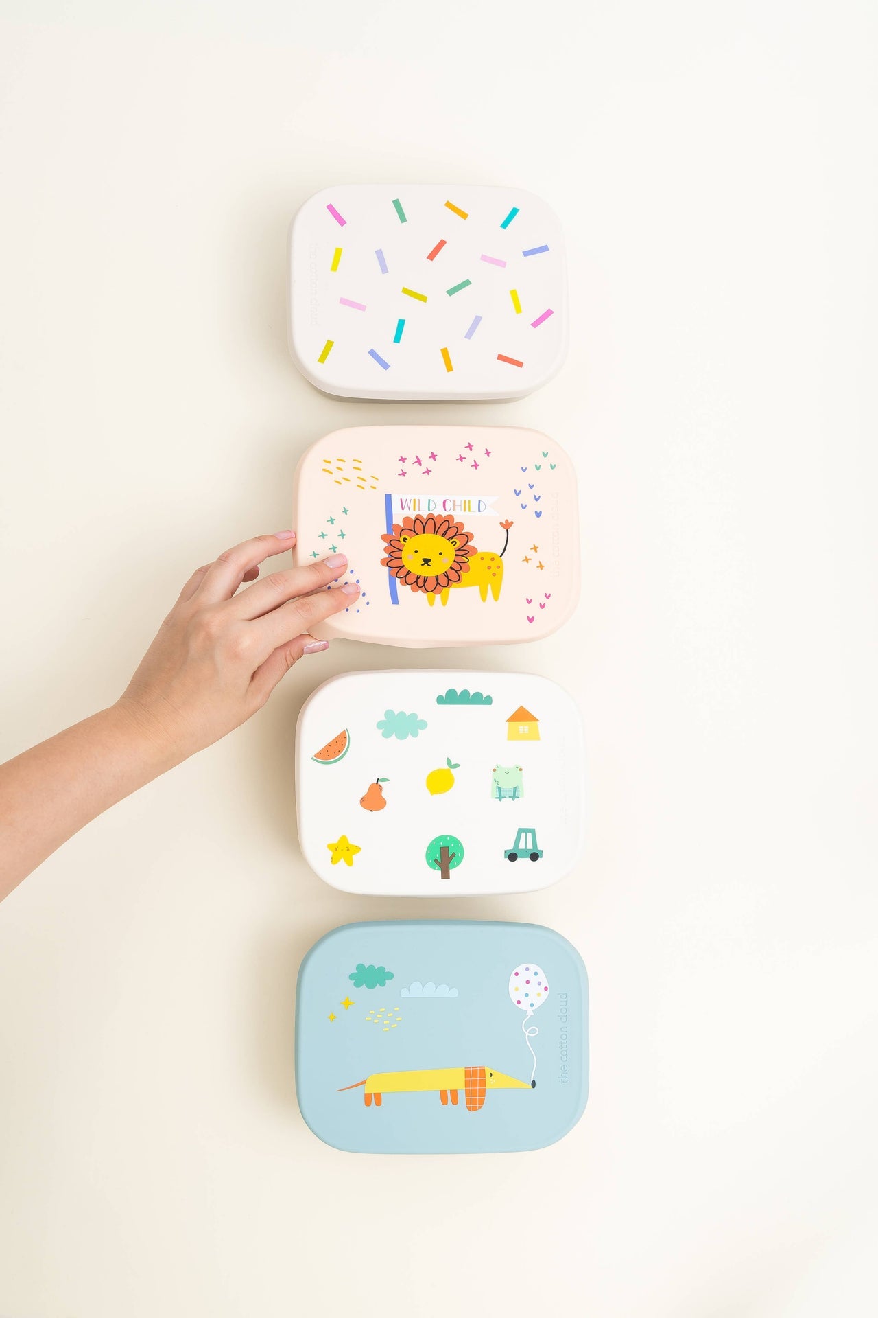 Origami Stainless Steel Lunch Box with Compartments for Children