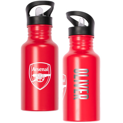 Gourde en acier inoxydable avec paille – Arsenal FC Metal 500ml