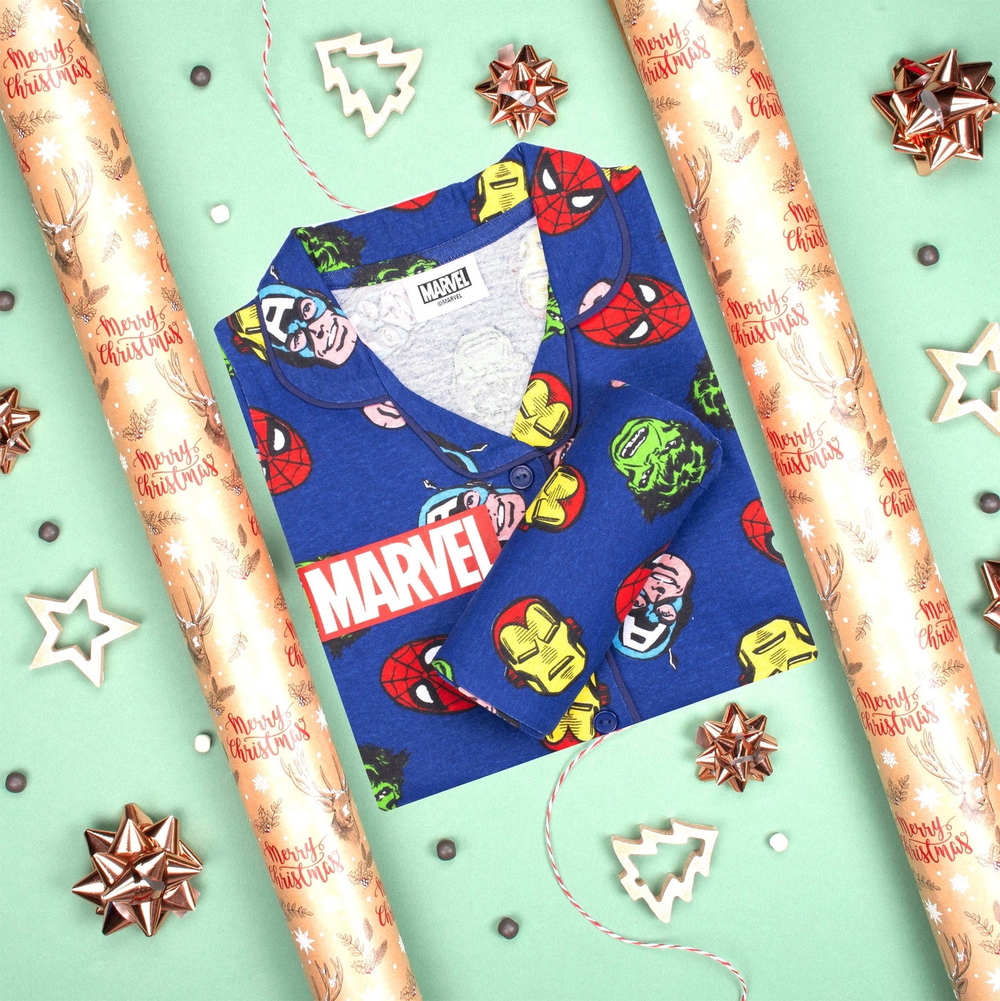 Marvel enfant Pyjama – bleu with Buttons