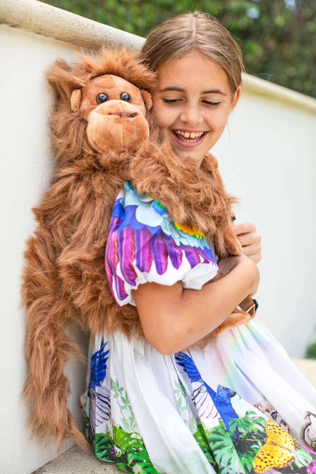 Kinder Plüschrucksack Affe