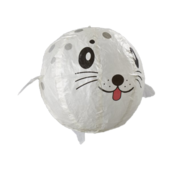 Card with Japanese Paper Balloon - Seal