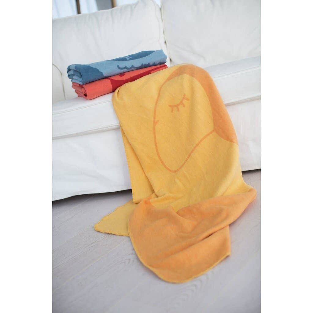 Camel plush blanket