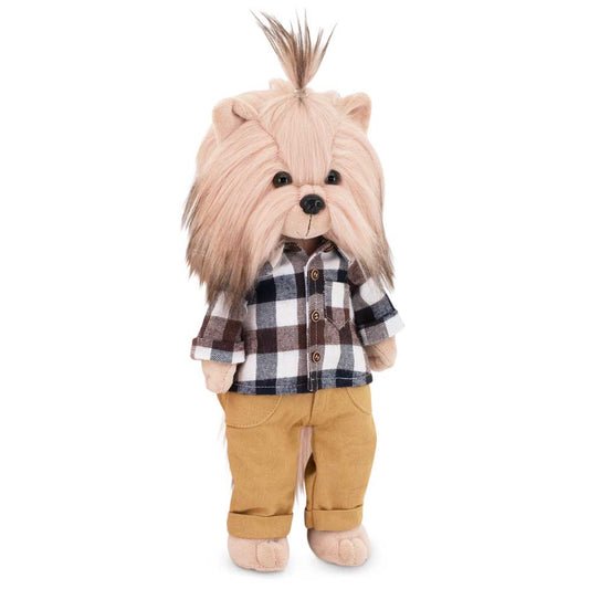 Poupée Lucky Andy Chien : garçon élégant - 38 cm