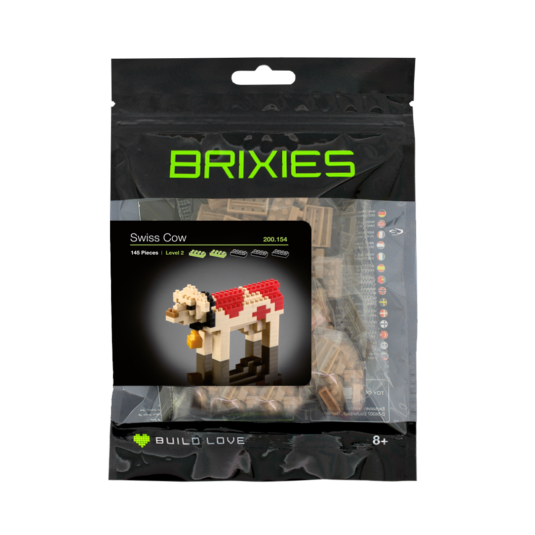 Brixies Schweizer Kuh aus Ziegelsteinen