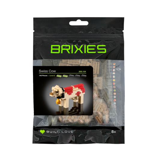 Brixies Schweizer Kuh aus Ziegelsteinen