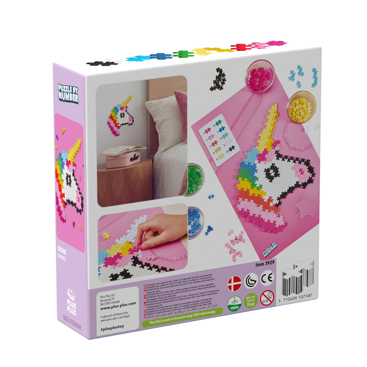Plus-Plus Puzzle by Number Licorne – 250 pièces – visuel 2 sur 5