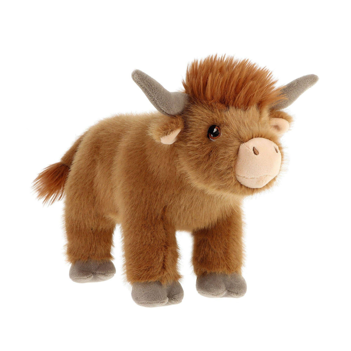 Peluche Vache Highland Debout – 30 cm – Keeleco