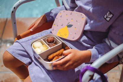 Stainless Steel Lunch Box with Compartments for Children
 confetti