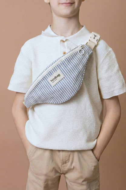 Kinder-Gürteltasche Augustin Blau gestreift